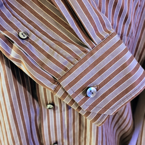 MENS ETON GANGHESTER DRESS SHIRT - Picture 10 of 11